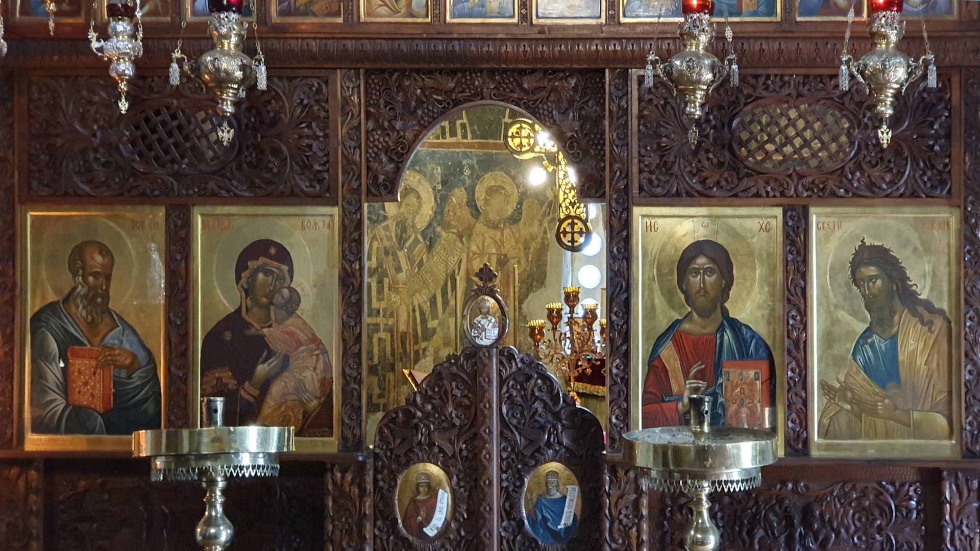 Ohrid, Kirche des Heiligen Johannes von Kaneo (Sveti Jovan Kaneo) (13. Jhdt.) /...