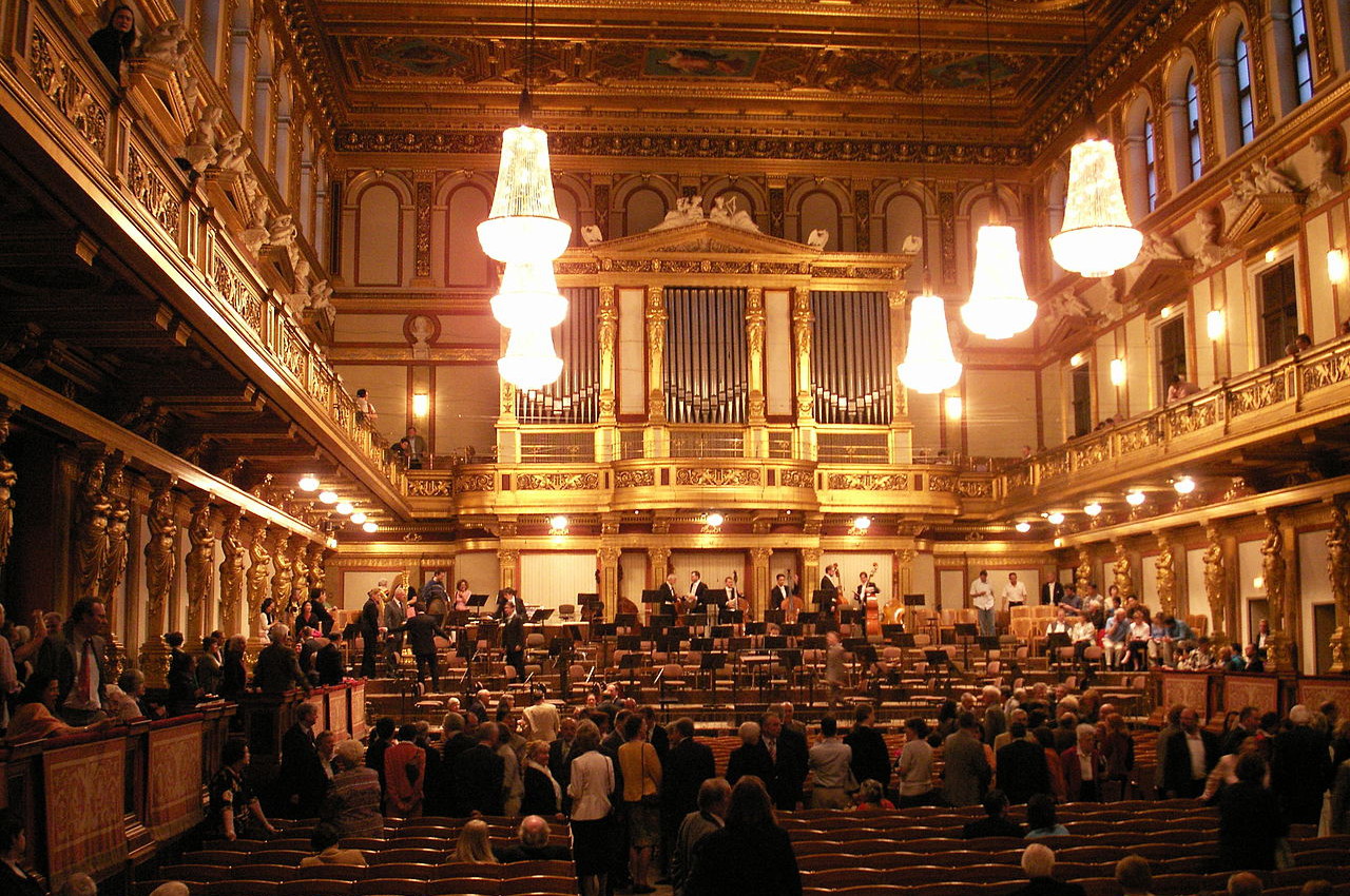 Großer (Goldener) Saal des Wiener Musikvereins (© Wikimedia Commons, CC 2.0 Generic ShareAlike, Foto von User Cha già José)