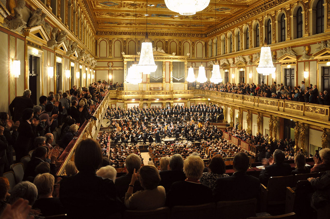Großer (Goldener) Saal des Wiener Musikvereins (© Wikimedia Commons, CC 3.0 Unported, Foto von User Andreas Praefcke)