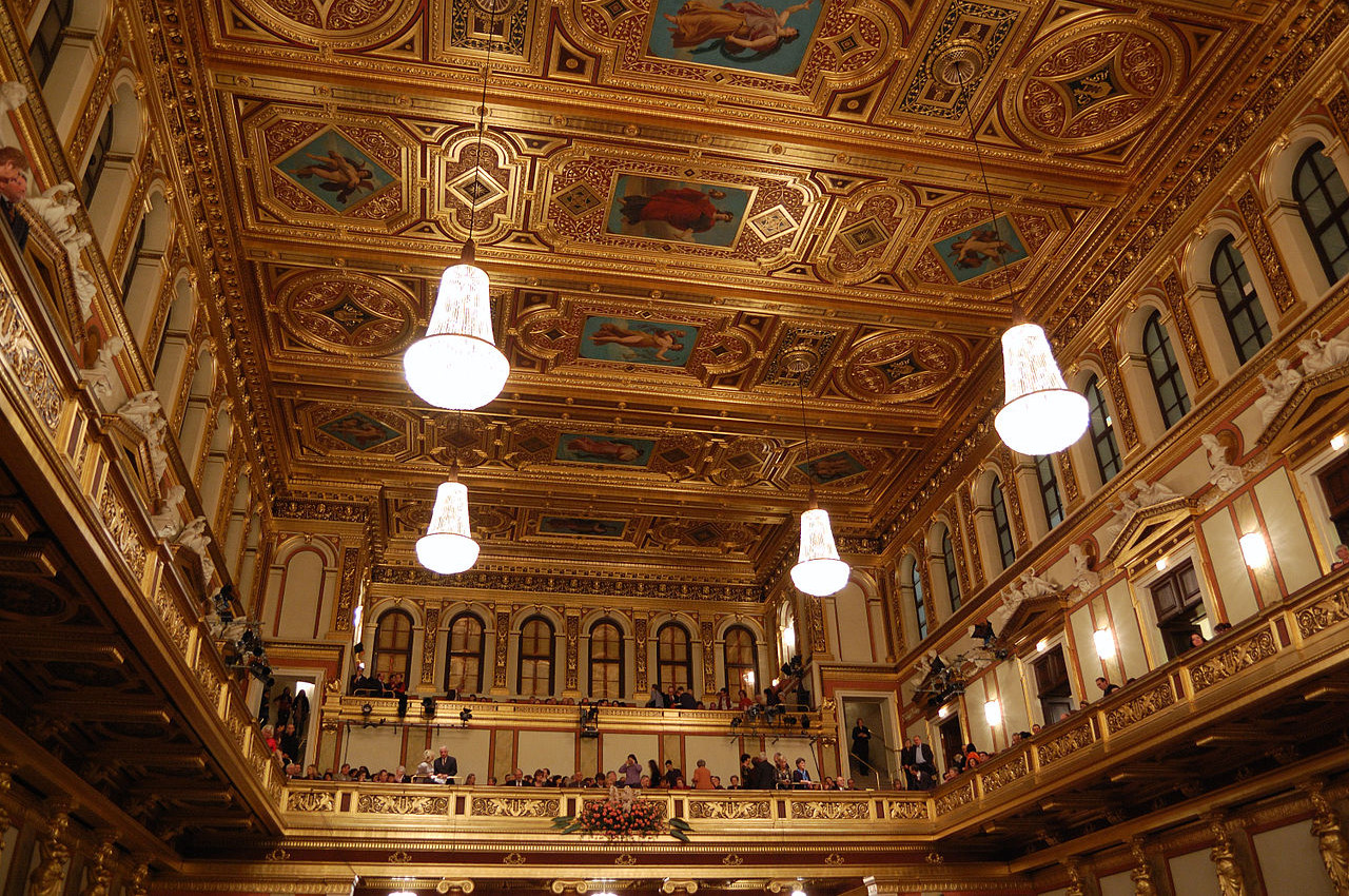 Großer (Goldener) Saal des Wiener Musikvereins (© Wikimedia Commons, CC 3.0 Unported, Foto von User Welleschik)