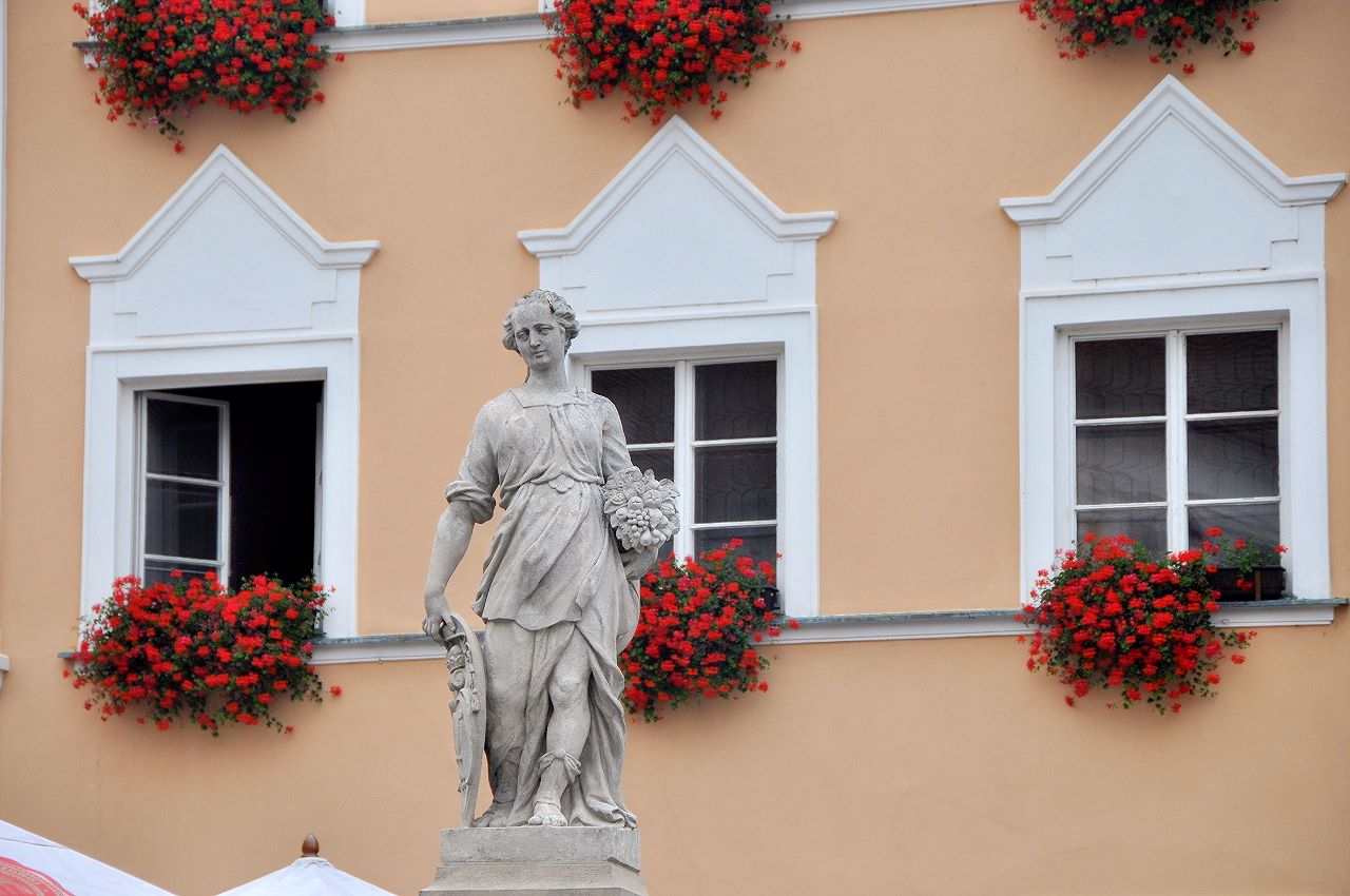 Pomona-Statue des Stadtbrunnens