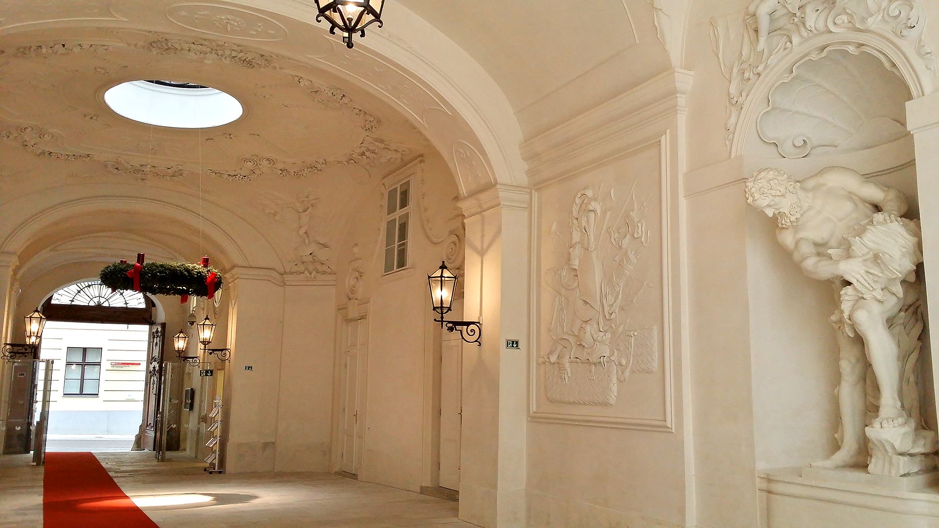 Prunkstiegenhaus in die Reprästentationsräume des Stadtpalais von Prinz Eugen