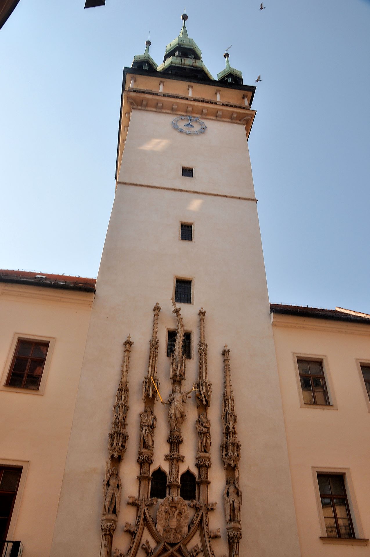 Gotischer Schmuck von Meister Pilgram am Alten Rathaus (1512)