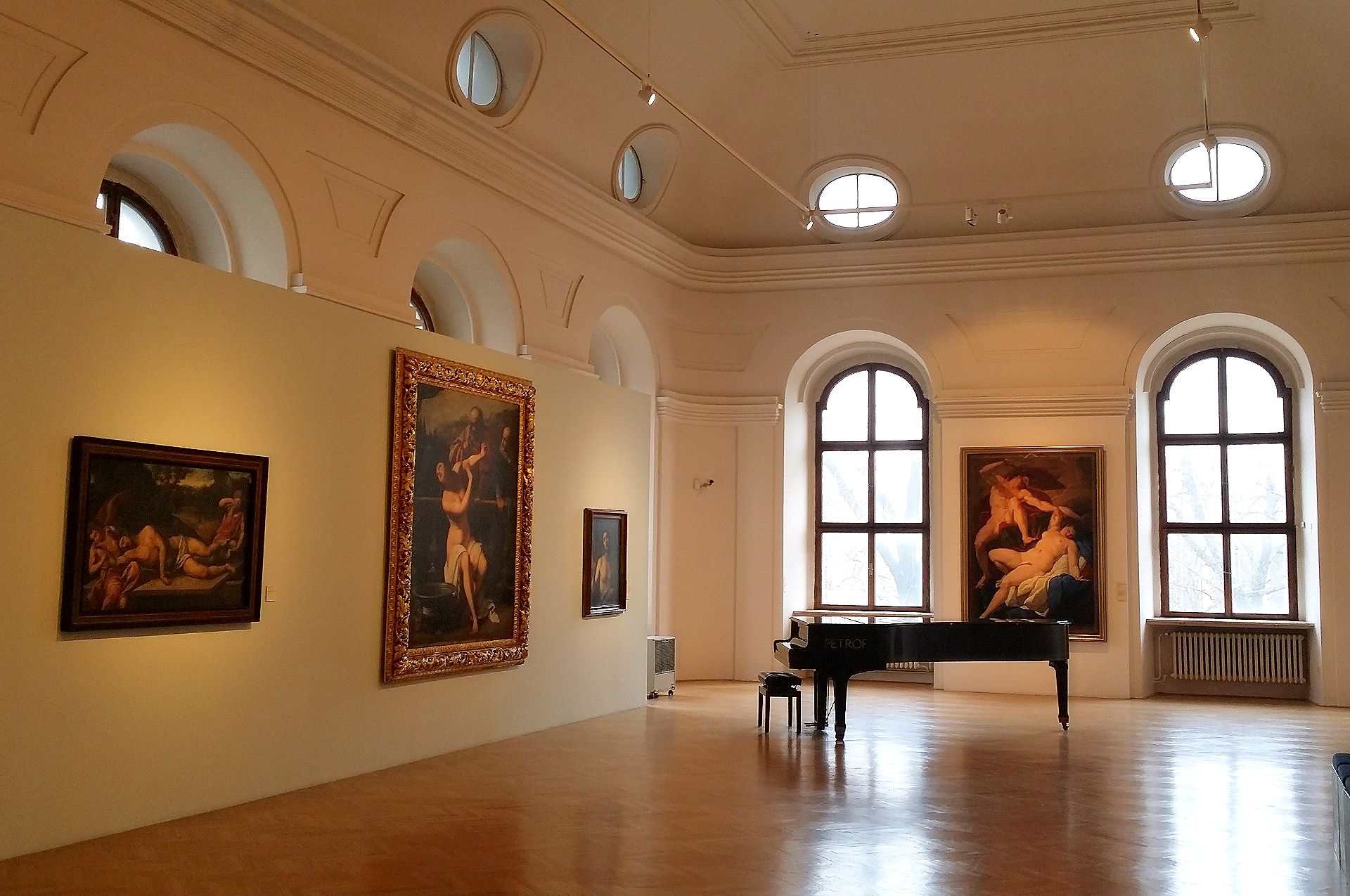 Saal mit Gemälden italienischer Meister