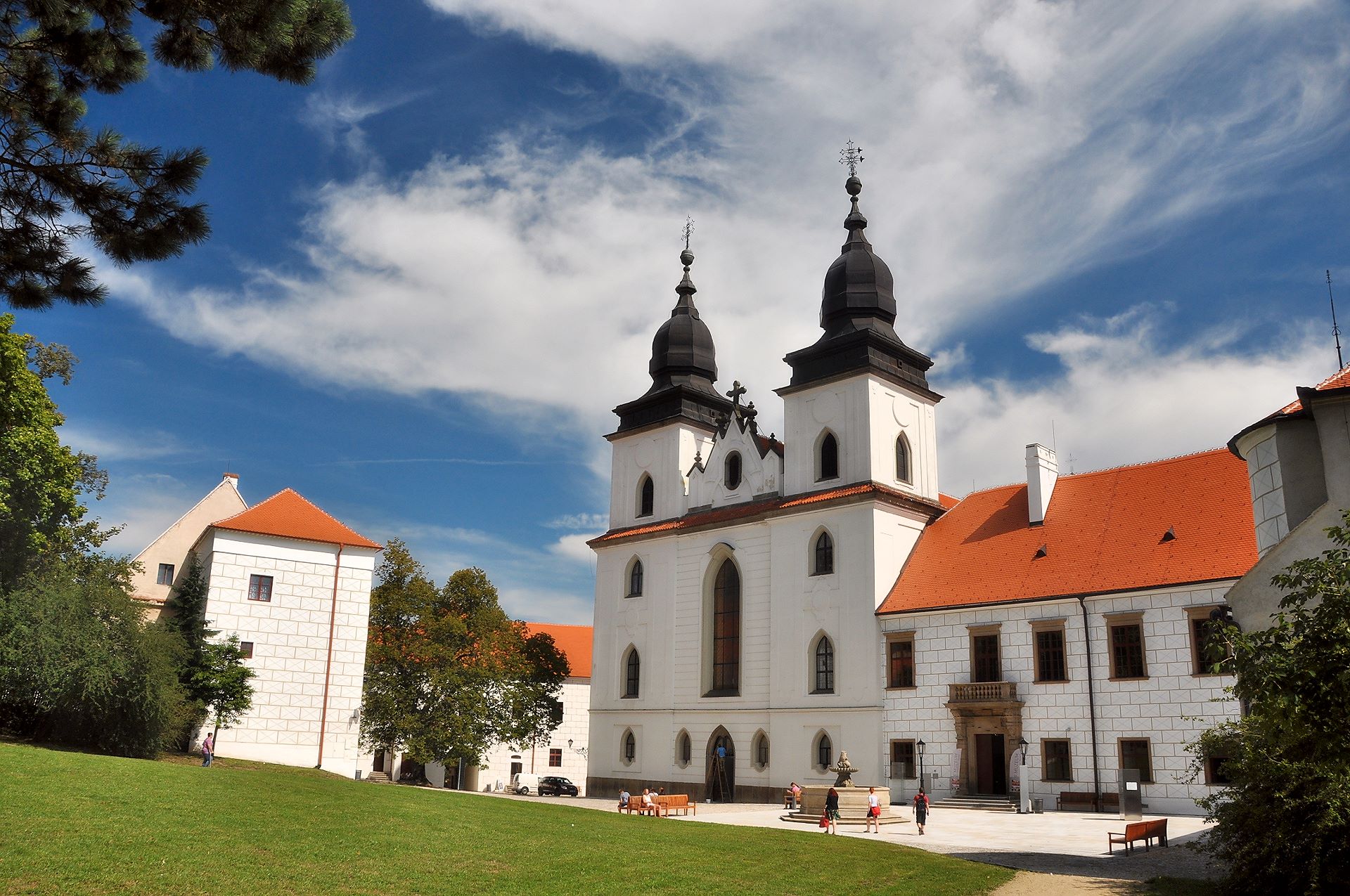 Schloss Třebíč mit Basilika St. Prokop