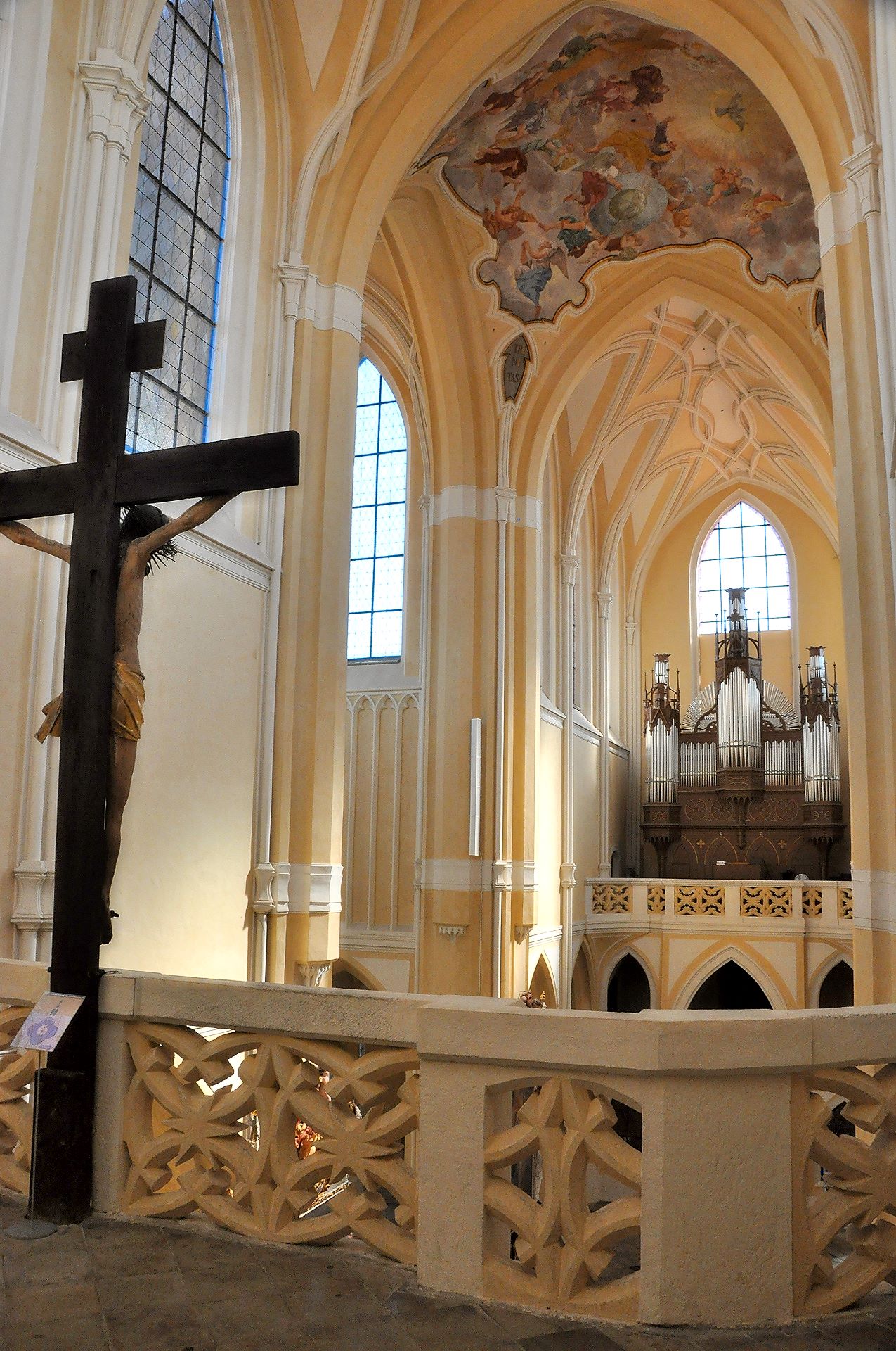 Gotische Kirche Maria Himmelfahrt des ehemaligen Zisterzienserklosters Sedlec