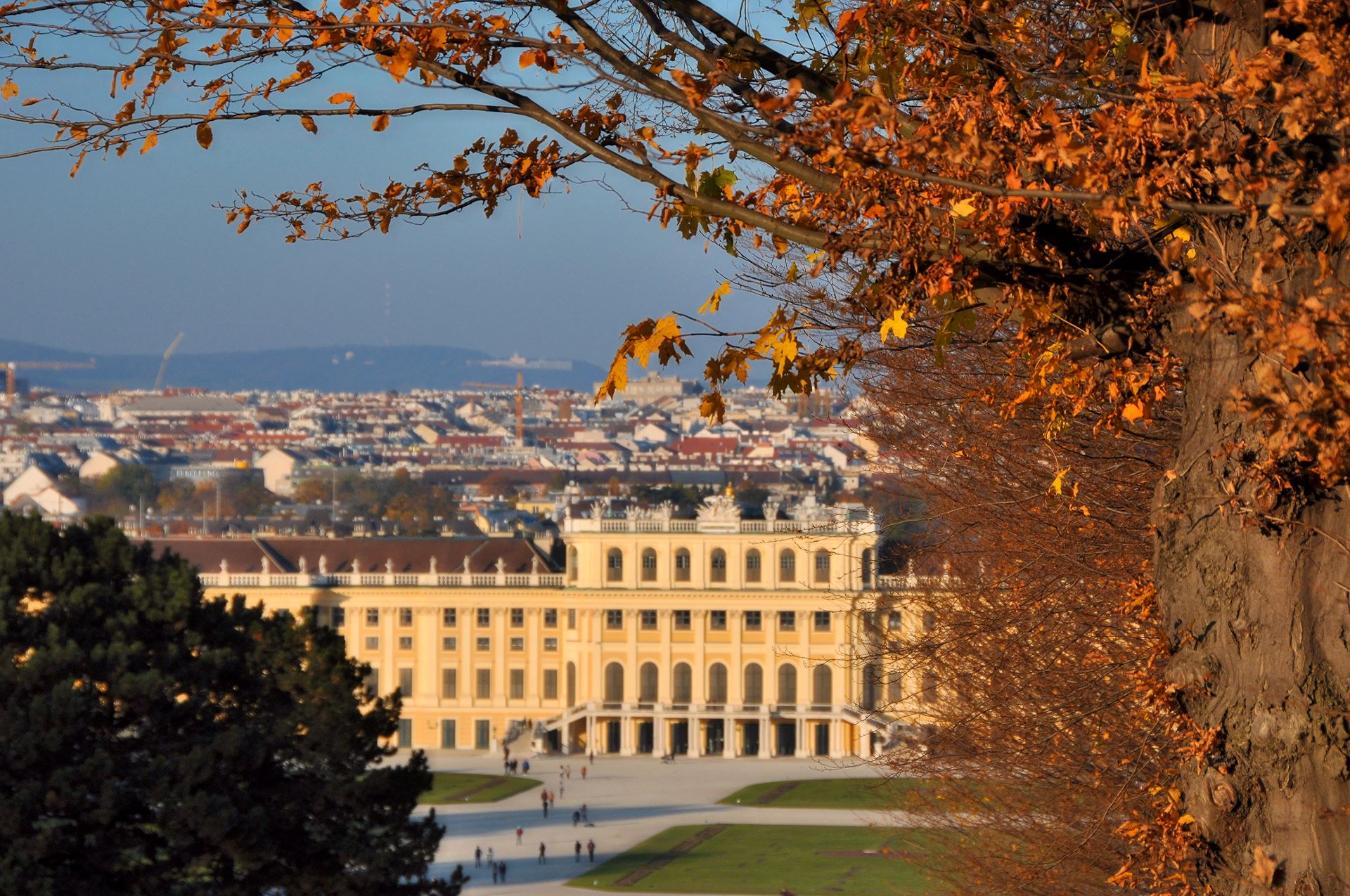 Wundervoller Herbsttag beim Schloss Schönbrunn