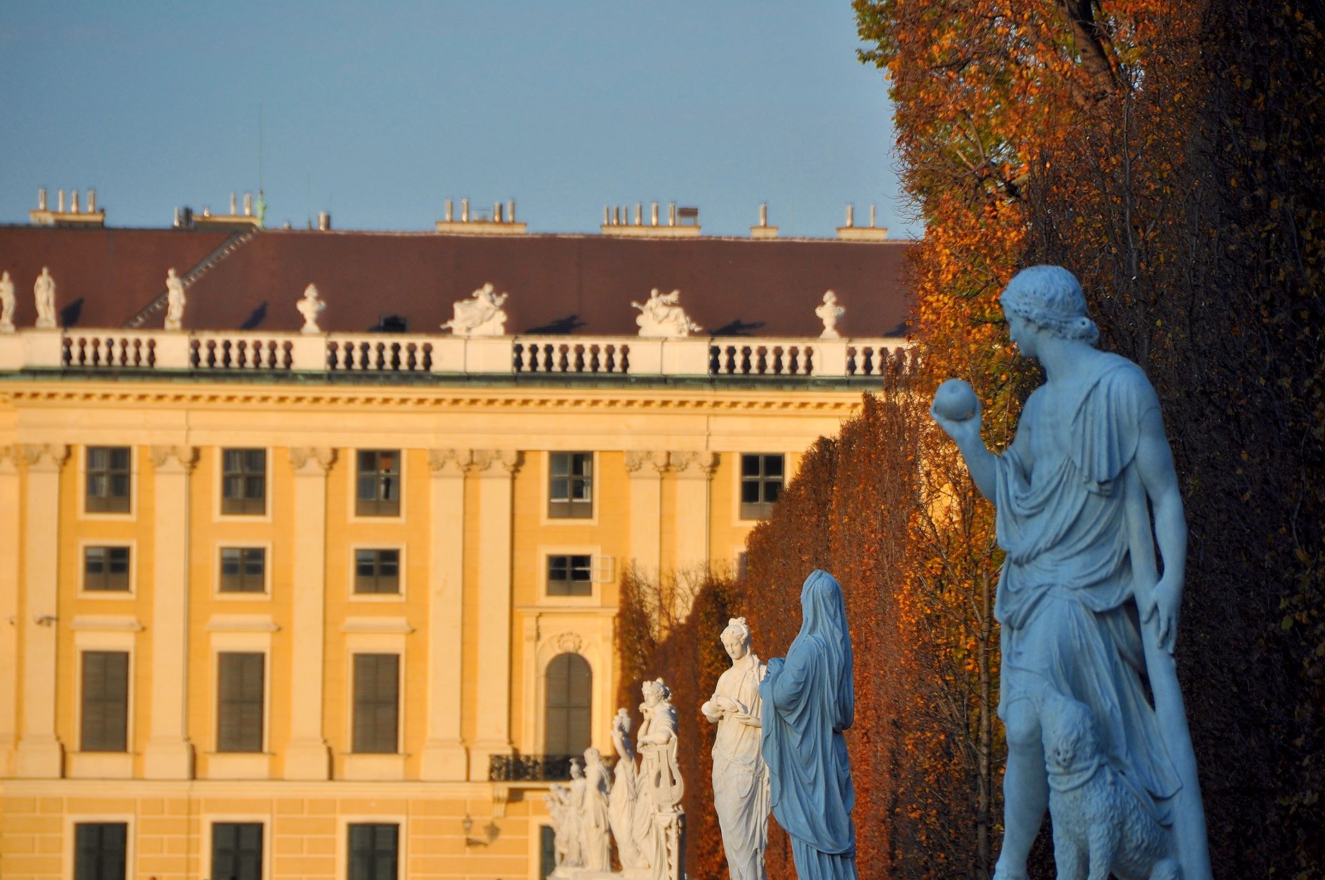 Wundervoller Herbsttag beim Schloss Schönbrunn
