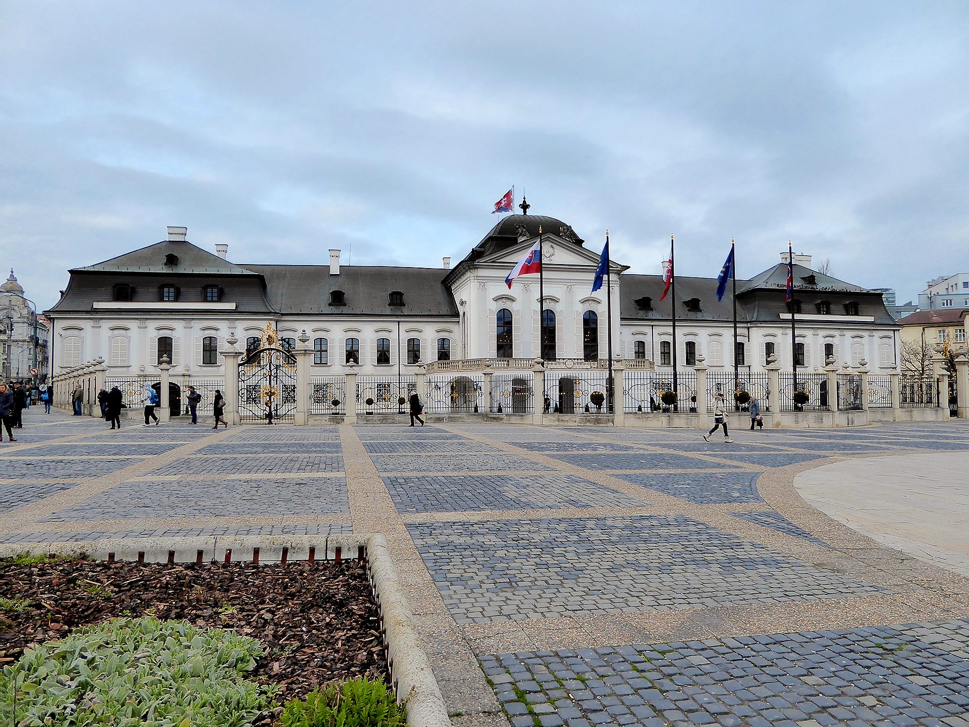 Das spätbrocke Palais Grassalkovich ist heute Sitz des Staatspräsidenten der slowakischen Republik