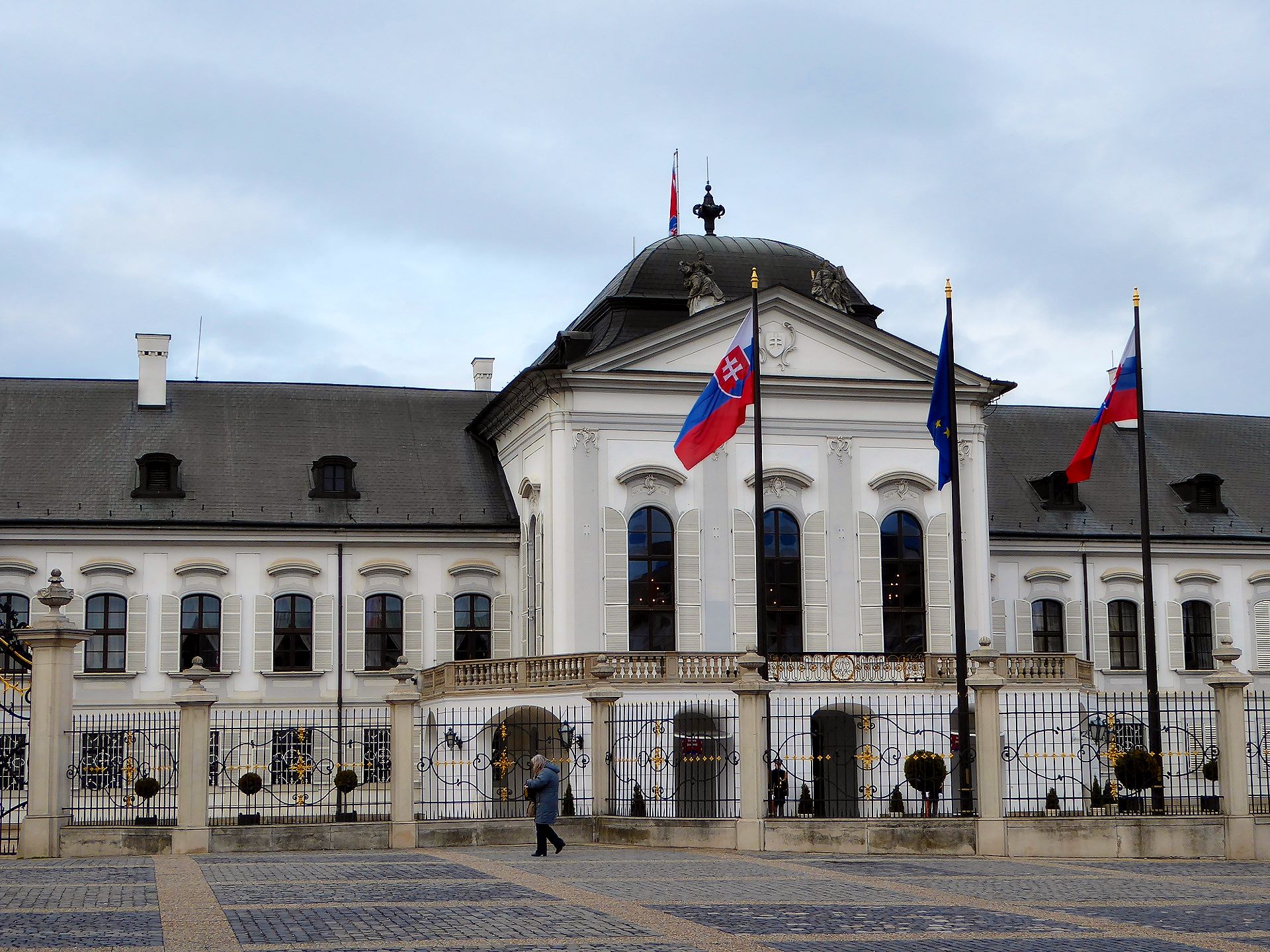 Das spätbrocke Palais Grassalkovich ist heute Sitz des Staatspräsidenten der slowakischen Republik