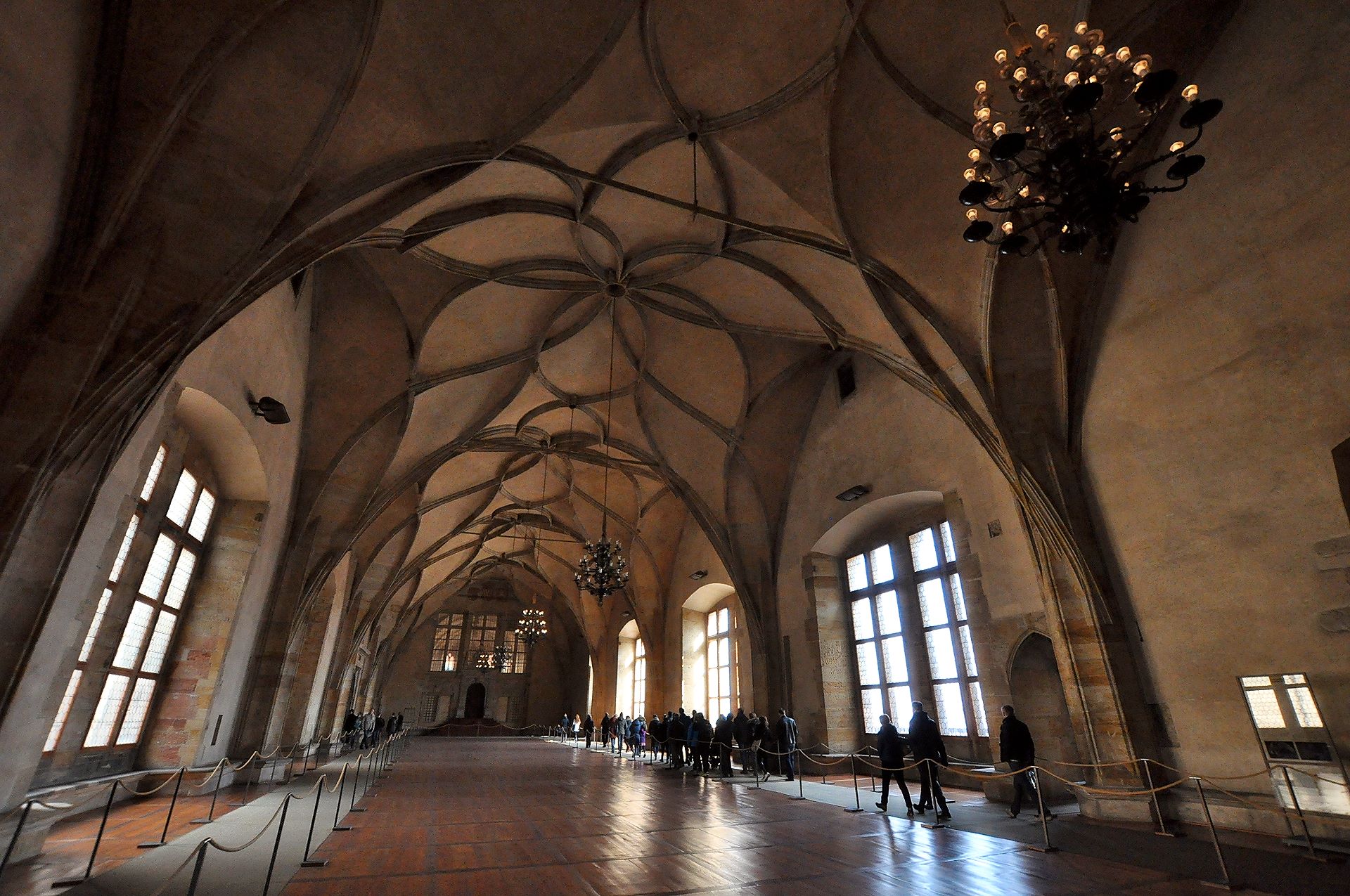 Der gotische Vladislavsaal im Alten Königspalast (17. Jhdt.)
