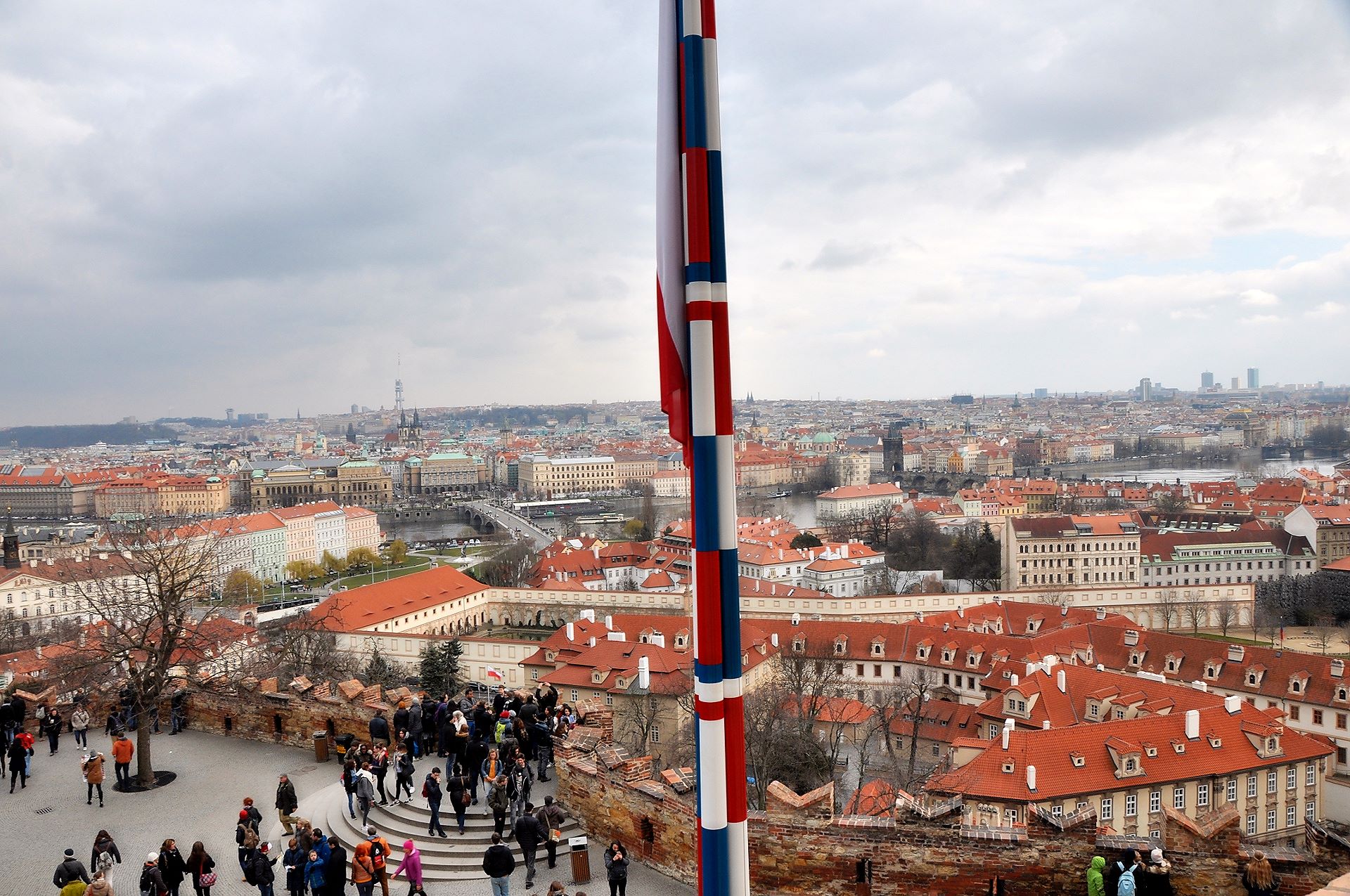 Aussicht von der Prager Burg über die Stadt