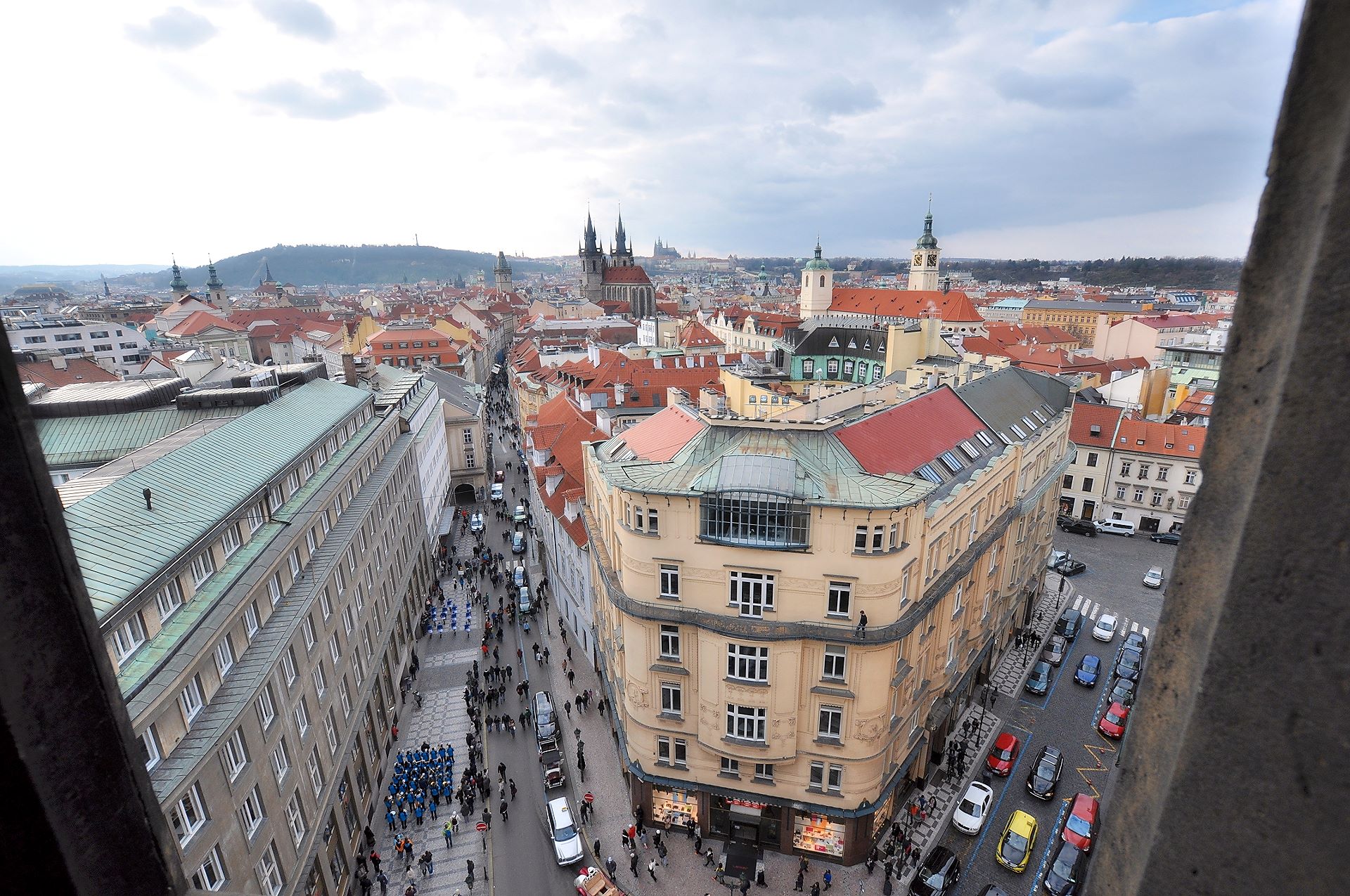 Ausblick vom Pulverturm über die Prager Altstadt