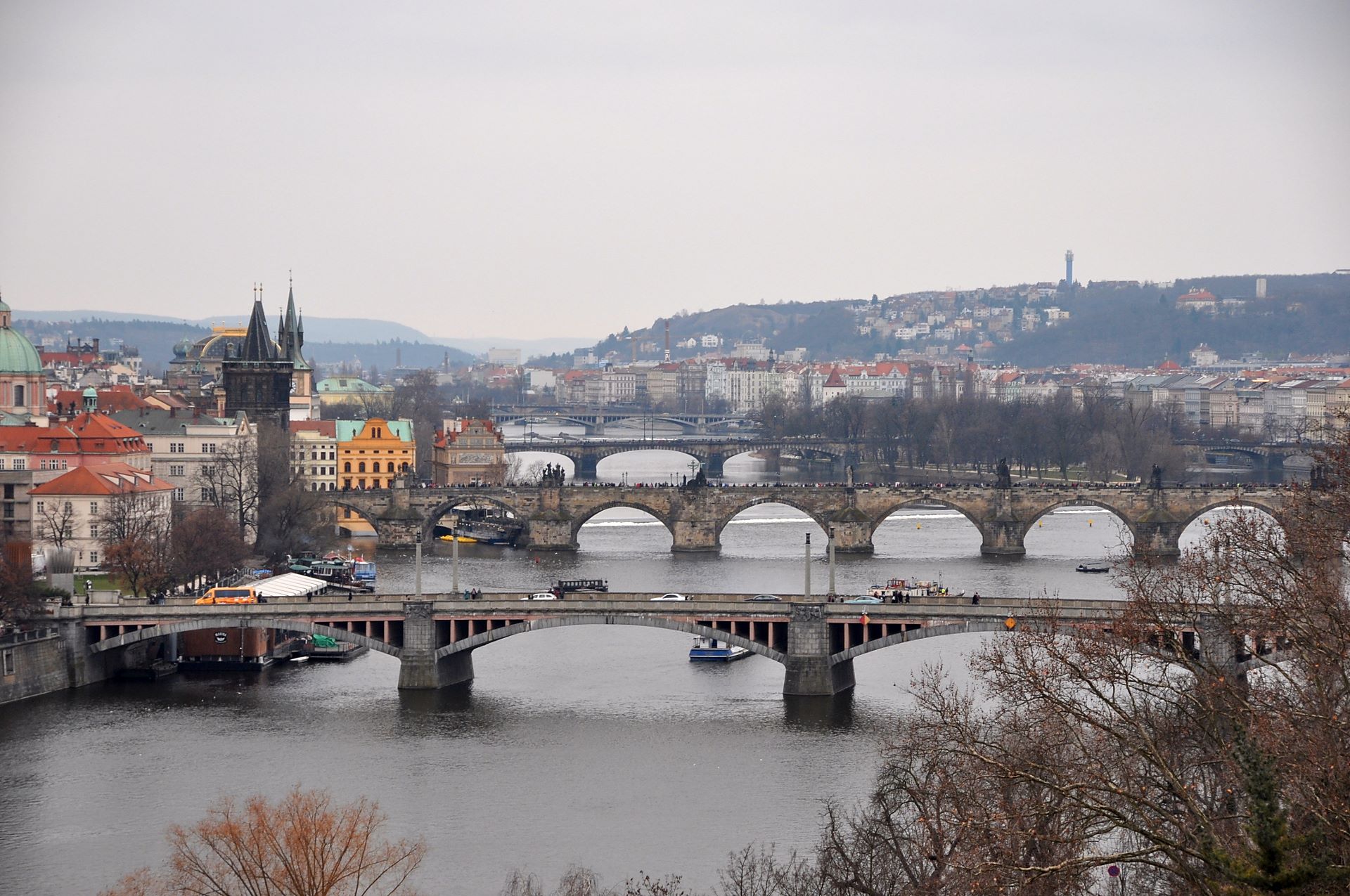Prag, Brücken über die Moldau