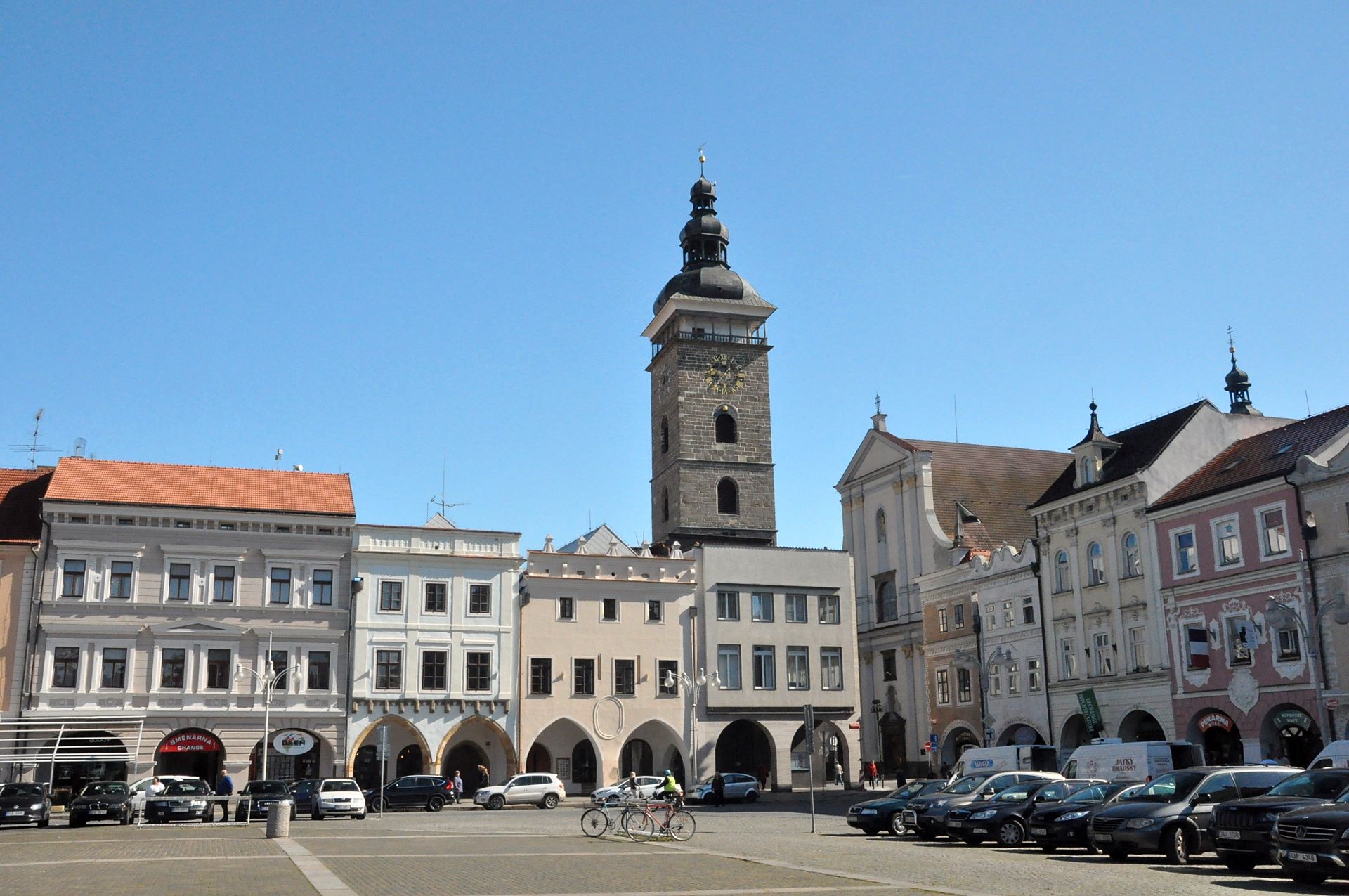Hauptplatz mit Schwarzem Turm und Kathedrale
