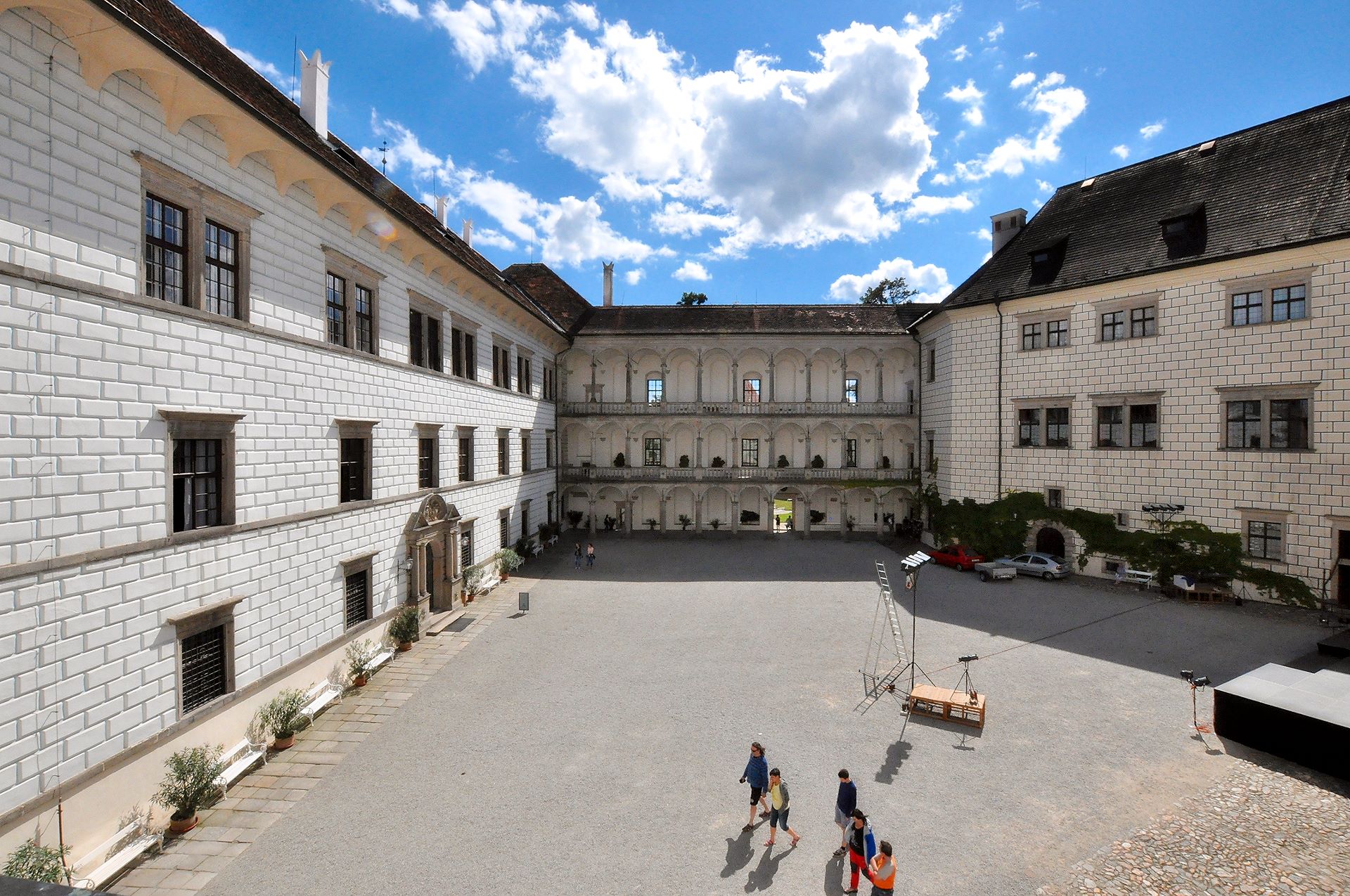 Die letzten großen Änderungen erfuhr das Schloss Jindřichův Hradec im 16. Jhdt. im Stil der Renaissance