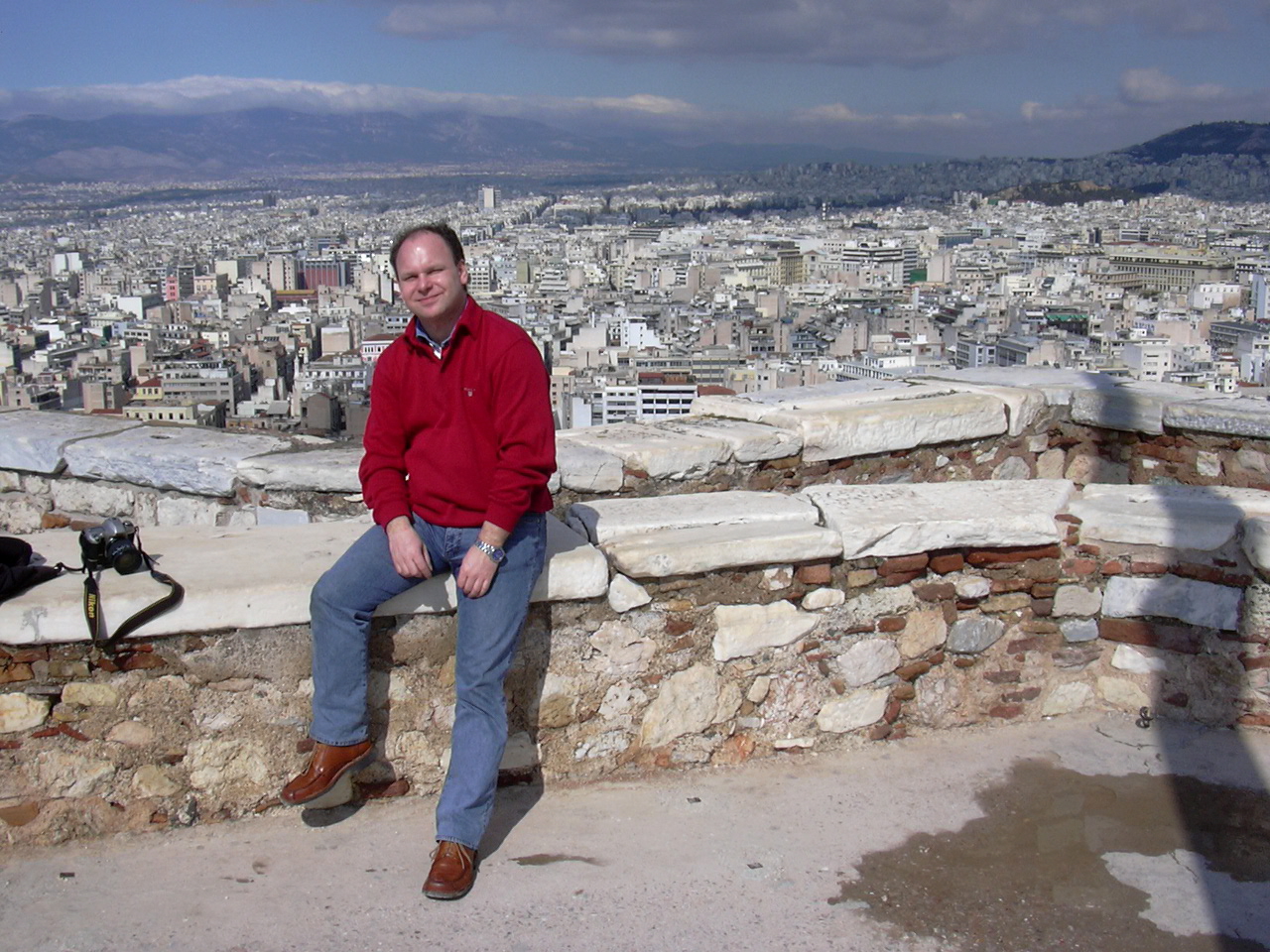 Auf der Akropolis über Athen