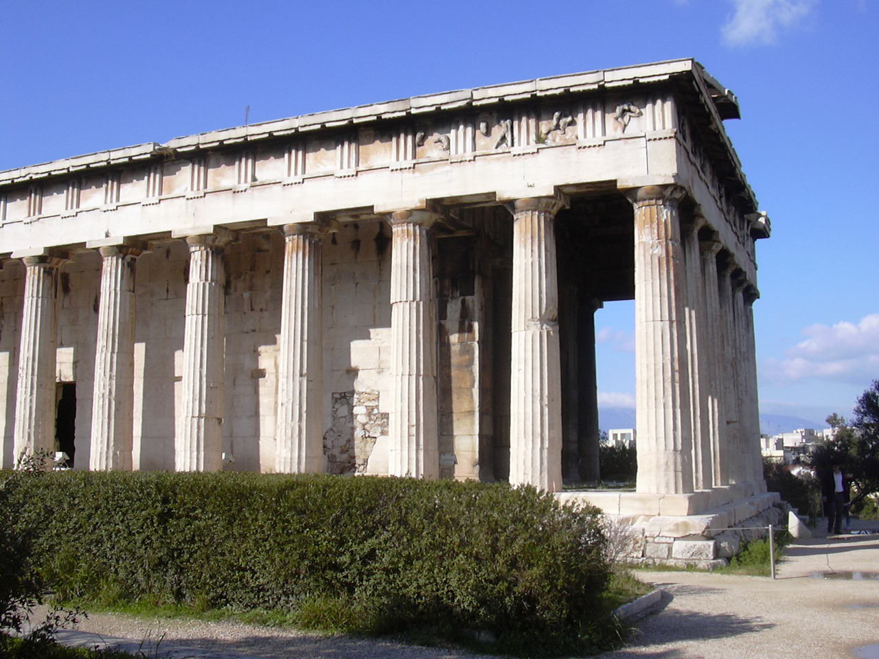 Athen, Agora mit Stoa des Attalos, dahinter Akropolis