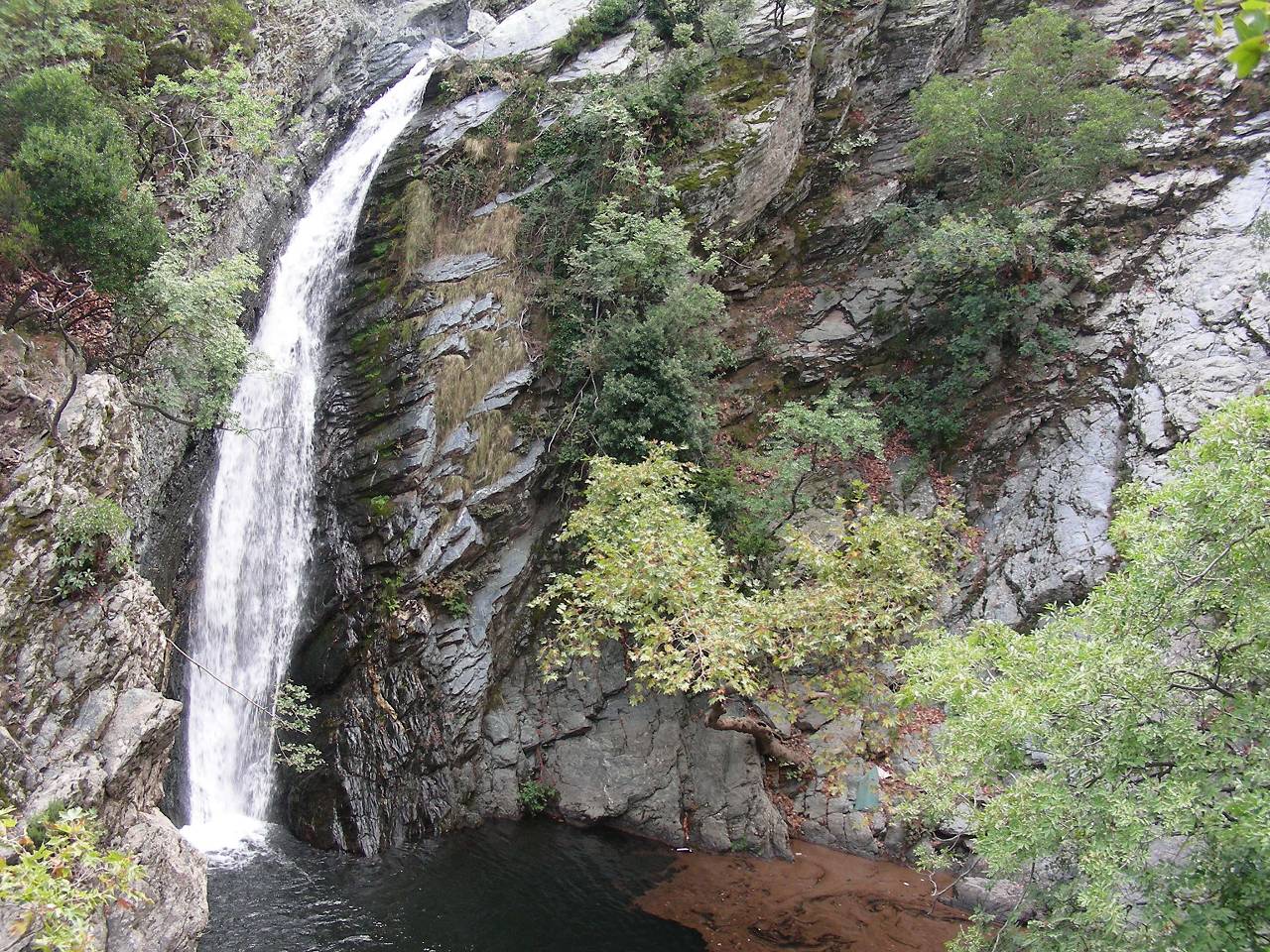 Wasserfall des Fonias im Norden Samothrakis