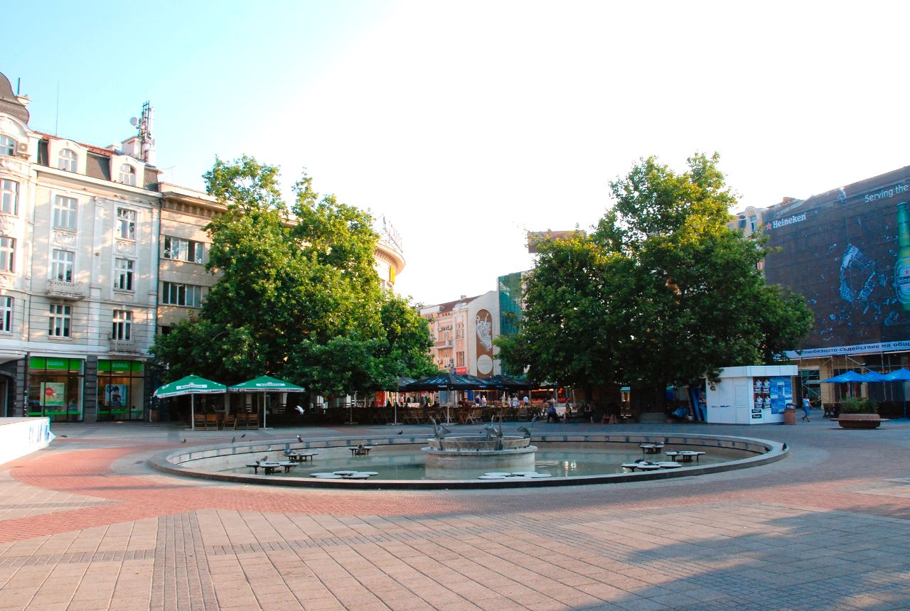 Platz im Zentrum von Plovdiv