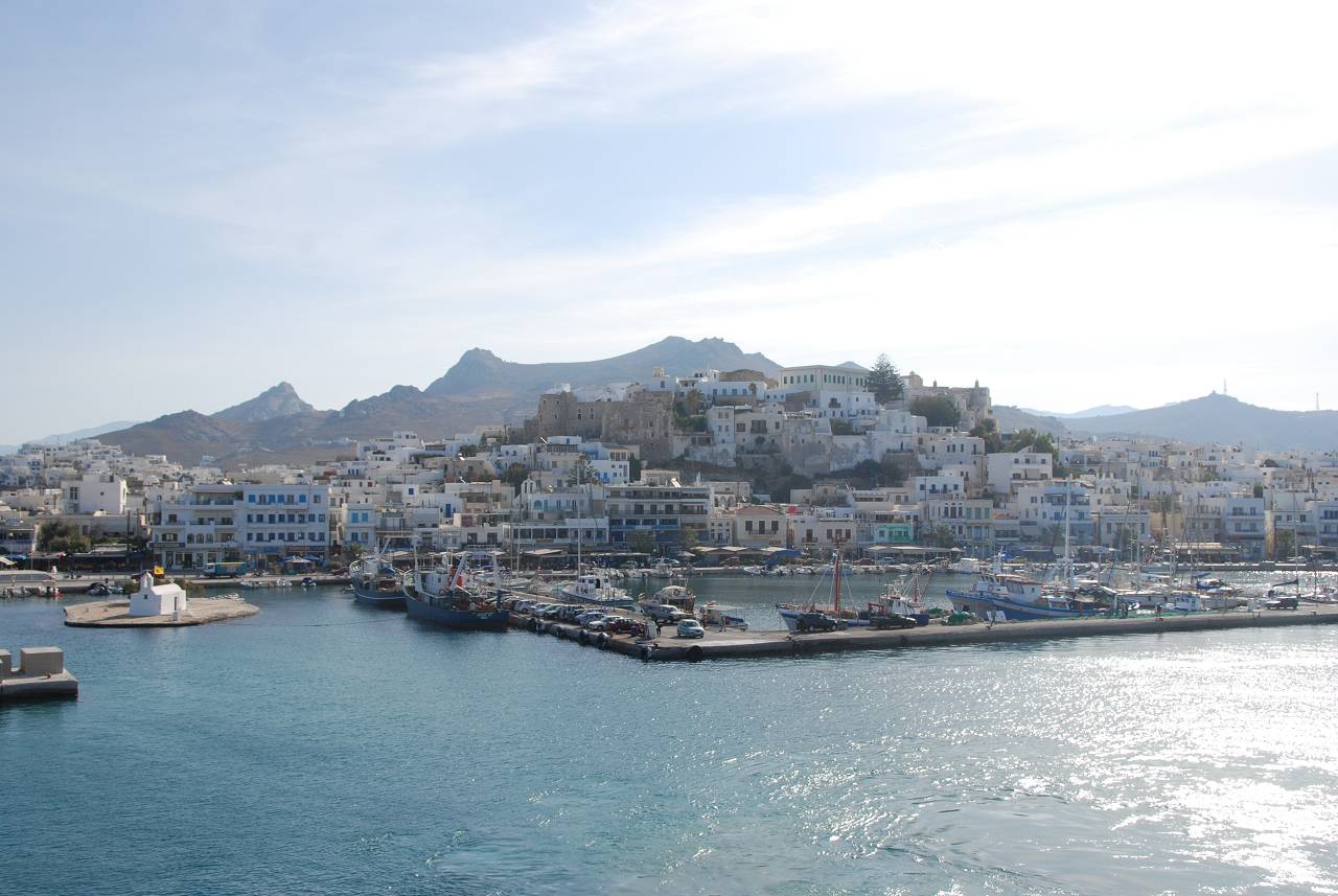 Ankunft in Naxos-Stadt