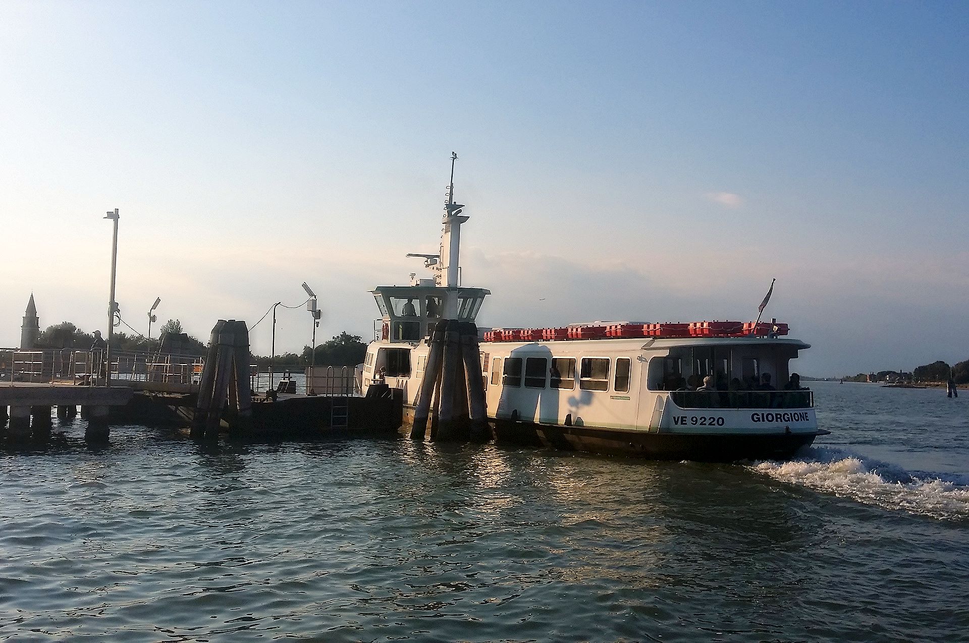 Bootsfahrt in der Laguna di Venezia