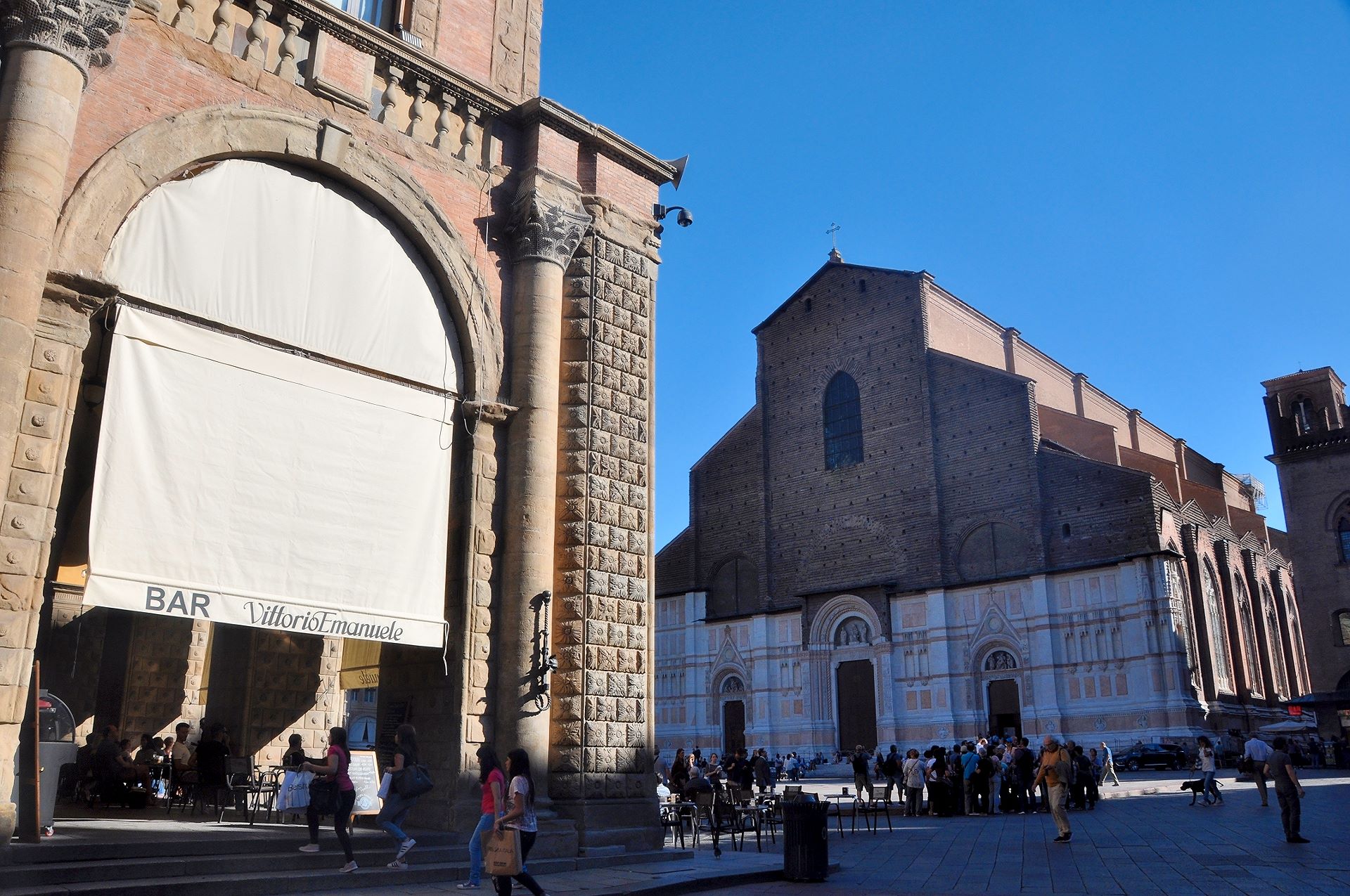 Bologna, Palazzo del Podestà und Basilika San Petronio