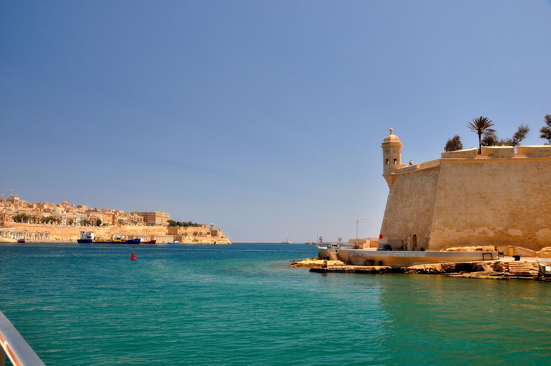 Valletta und die Vedette an der Spitze von Senglea