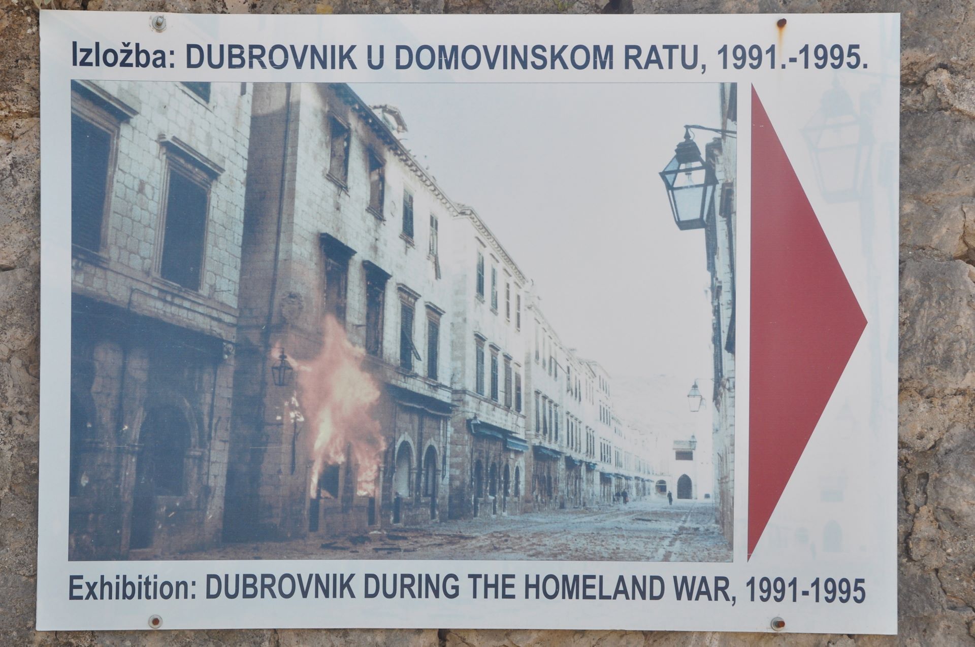 Im Museum wird an die Belagerung und Verteidigung der Stadt Dubrovnik erinnert