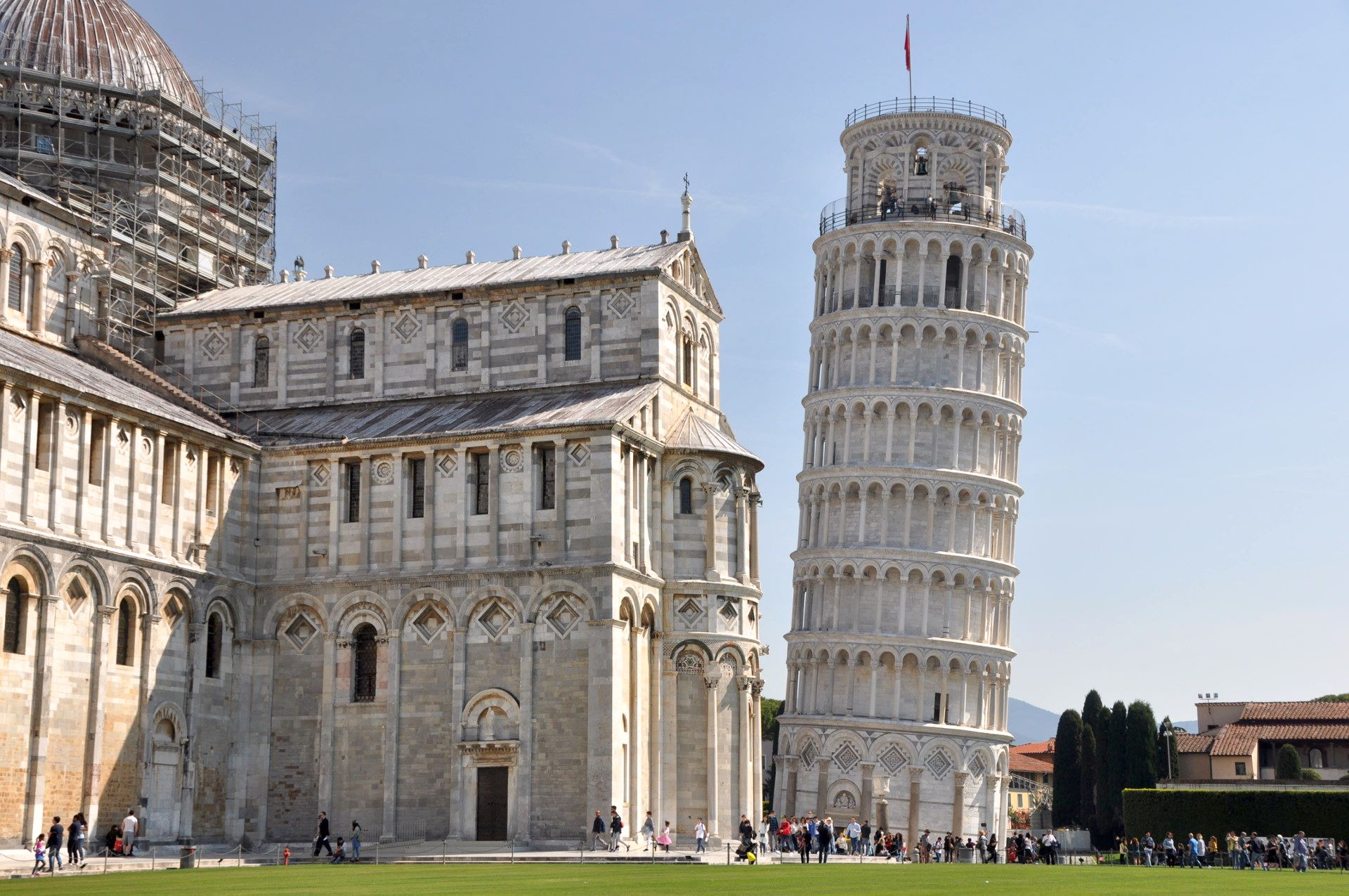 Dom und Schiefer Turm am Piazza dei Miracoli in Pisa