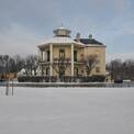 Das Lusthaus im Wiener Prater im Winter