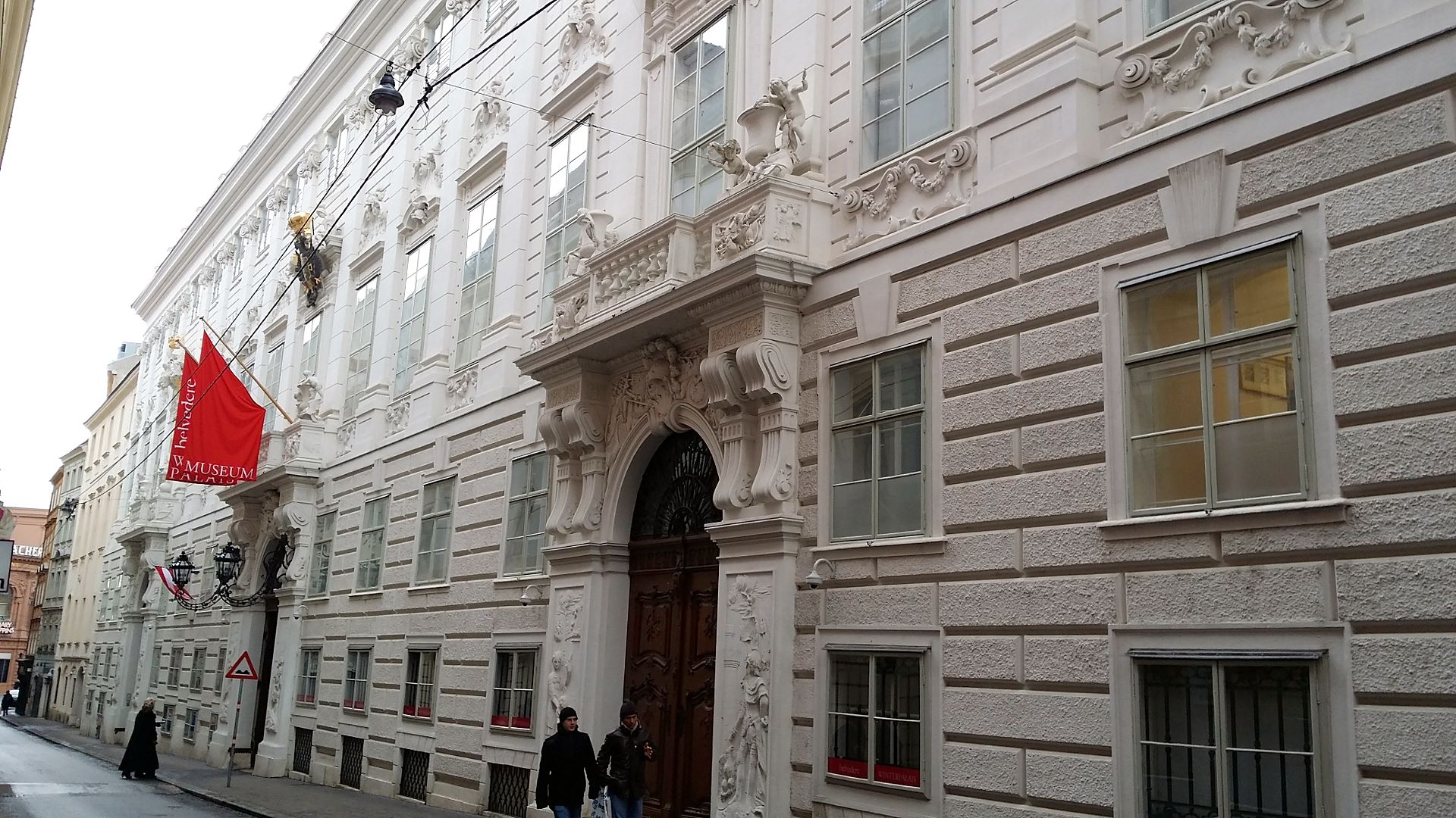 Fassade des Stadtpalais von Prinz Eugen in der Himmelpfortgasse