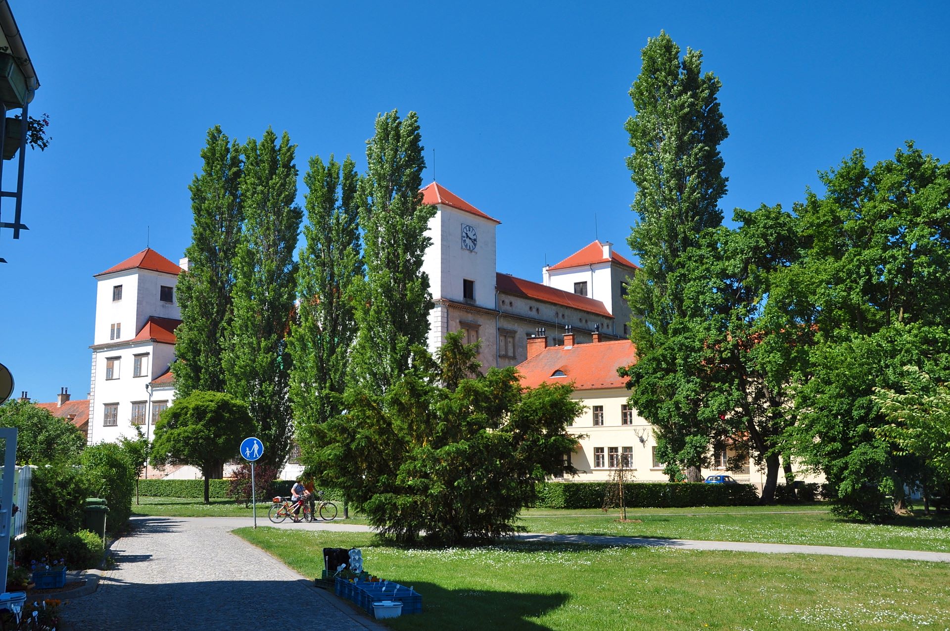 Stadtseite von Schloss Bučovice