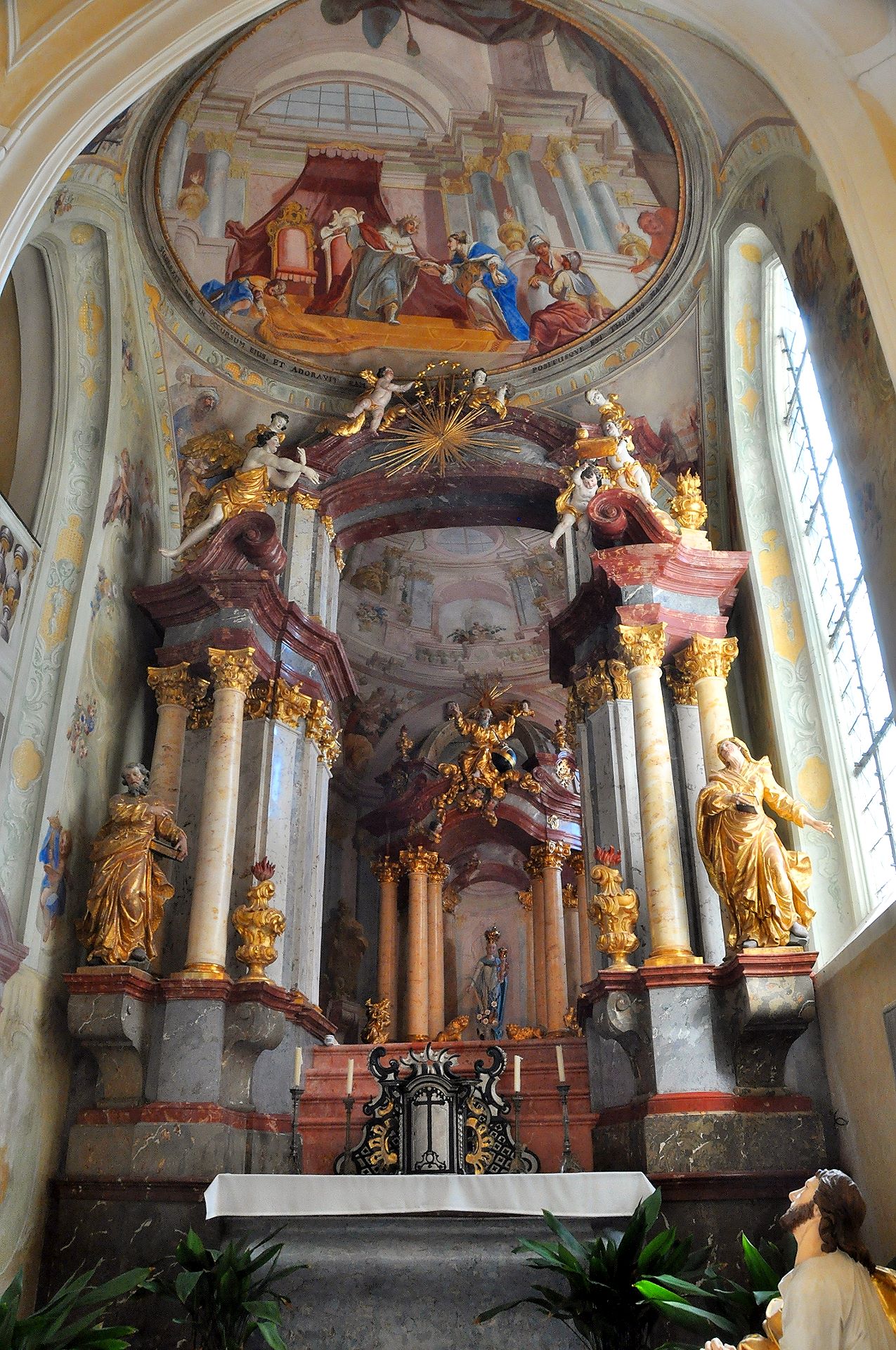 Gotische Kirche Maria Himmelfahrt des ehemaligen Zisterzienserklosters Sedlec